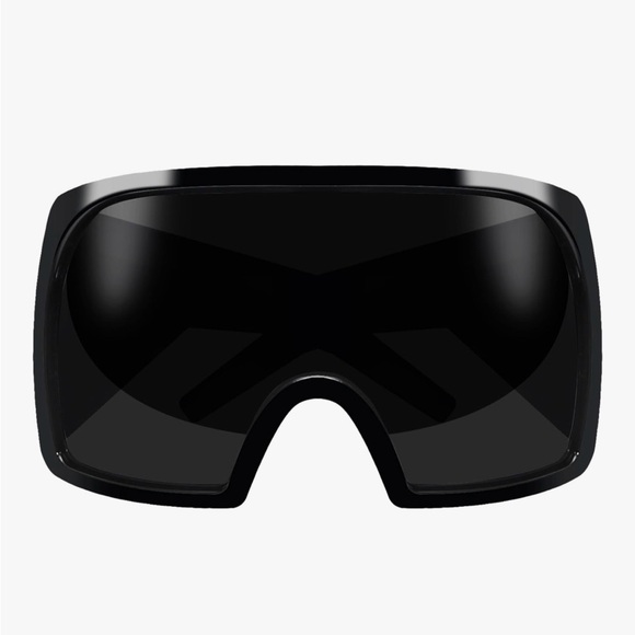 Accessories - Oversized Wrap Around Shield Sunglasses w. Curved Lens